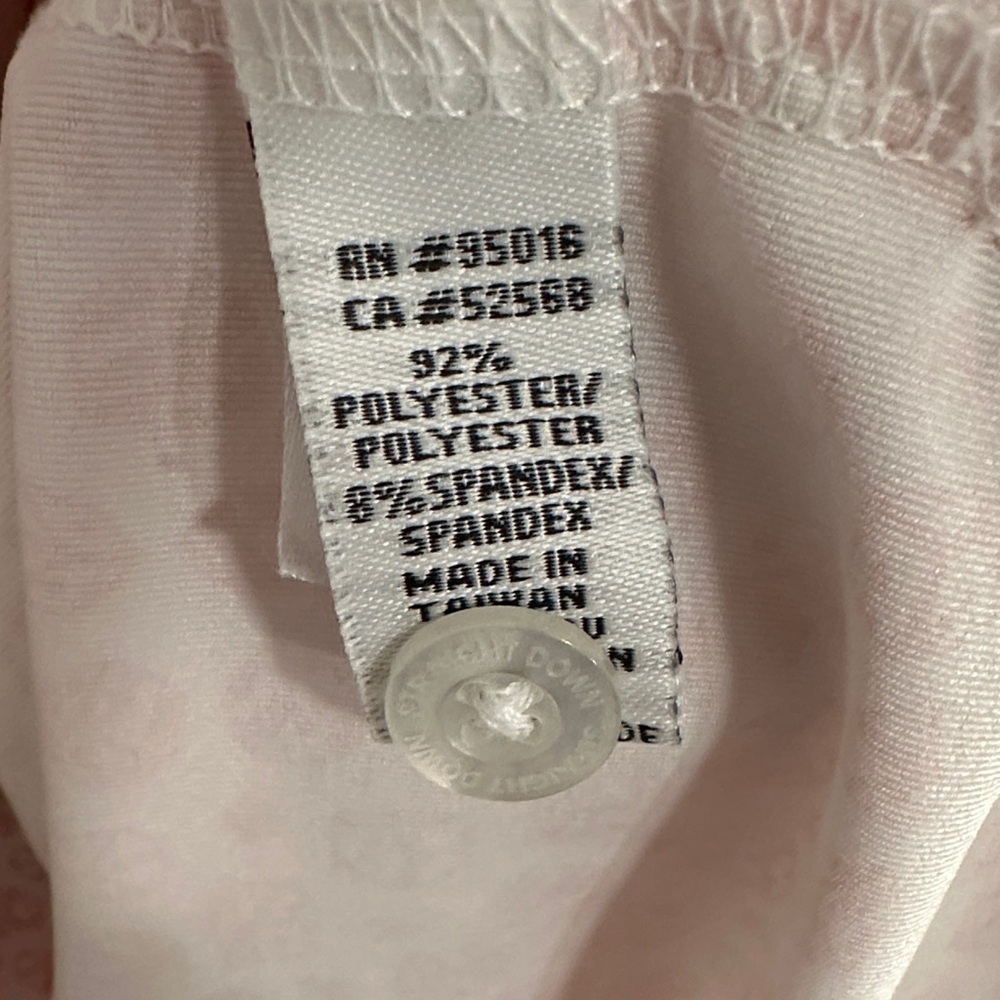 Straight Down Performance Polo White With Orange … - image 6